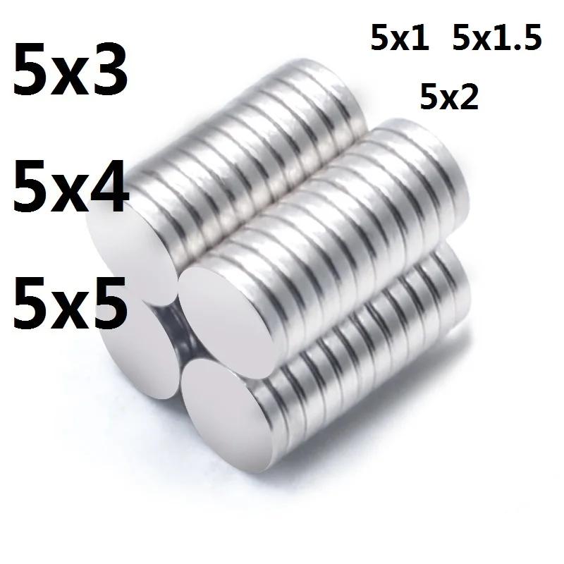 ̴  N35  ڼ, ׿  ڼ, NdFeB ʰ ڼ, 5x1, 5x1.5, 5x2, 5x3, 5x4, 5x5mm, 100 